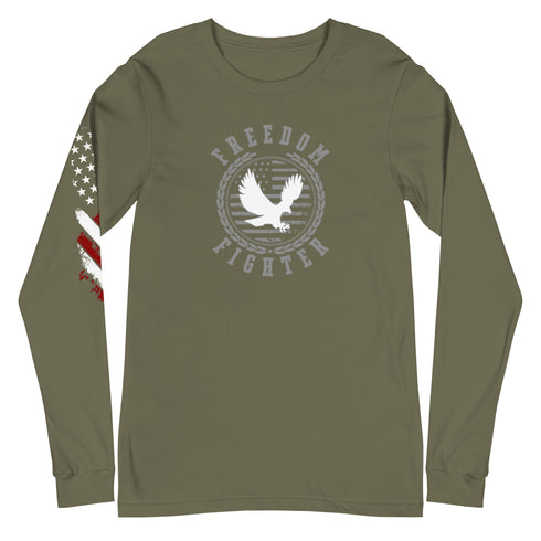 Freedom Fighter Unisex Long Sleeve Tee - Mainstream Freedom