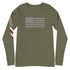 Grunge American Flag Unisex Long Sleeve Tee - Mainstream Freedom