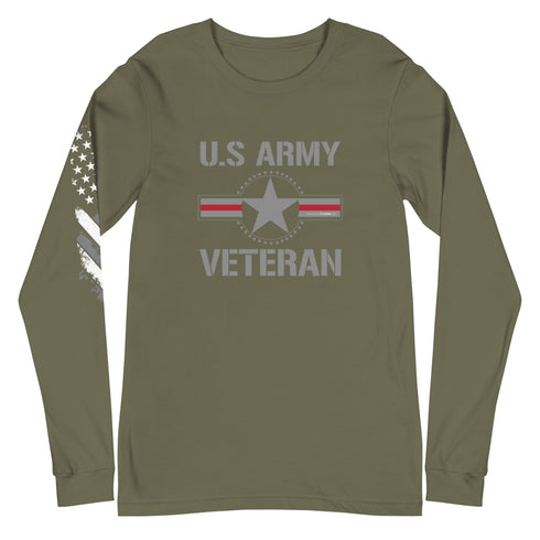 U.S. Army Veteran Unisex Long Sleeve Tee - Mainstream Freedom