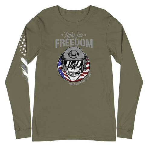 Fight For Freedom - The American Heroes Unisex Long Sleeve Tee - Mainstream Freedom