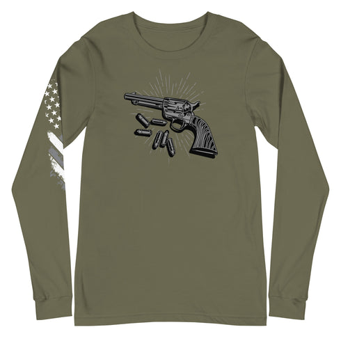 Vintage Revolver Unisex Long Sleeve Tee - Mainstream Freedom
