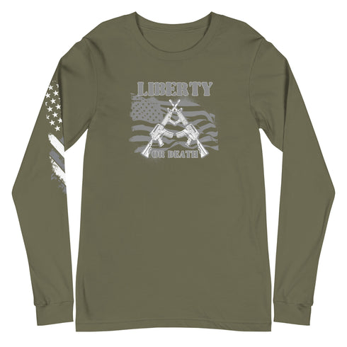 Liberty or Death Unisex Long Sleeve Tee - Mainstream Freedom