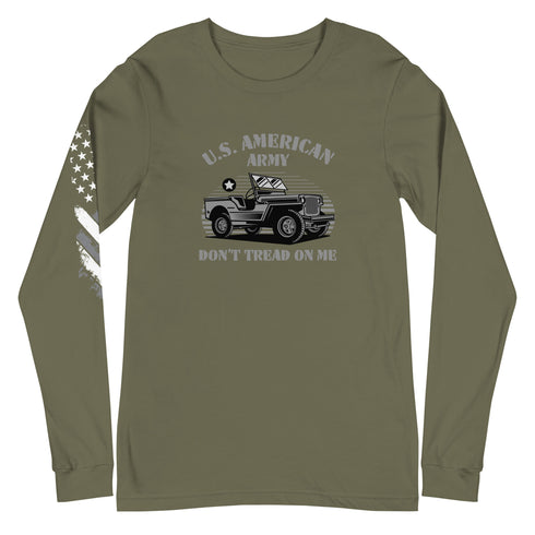 US American Army Don't Tread Unisex Long Sleeve Tee - Mainstream Freedom