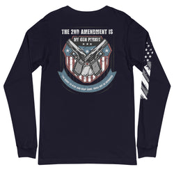 The 2nd Amendment Is My Gun Permit - The Right To Keep And Bear Arms, Shall Not Be Infringed Pro Guns Unisex Long Sleeve Tee - Mainstream Freedom