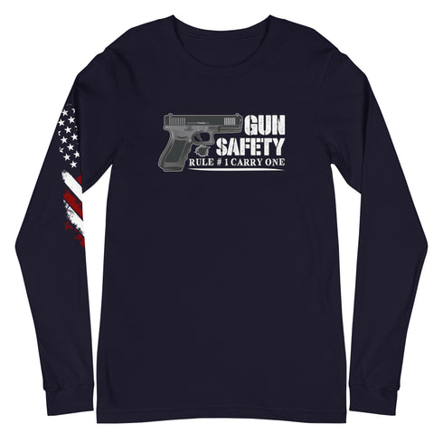 Gun Safety Rule #1 Carry One Unisex Long Sleeve Tee - Mainstream Freedom