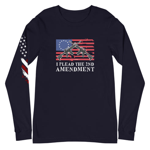 I Plead The 2nd Amendment Unisex Long Sleeve Tee - Mainstream Freedom