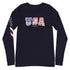 USA Unisex Long Sleeve Tee - Mainstream Freedom