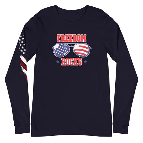 Freedom Rocks Unisex Long Sleeve Tee - Mainstream Freedom