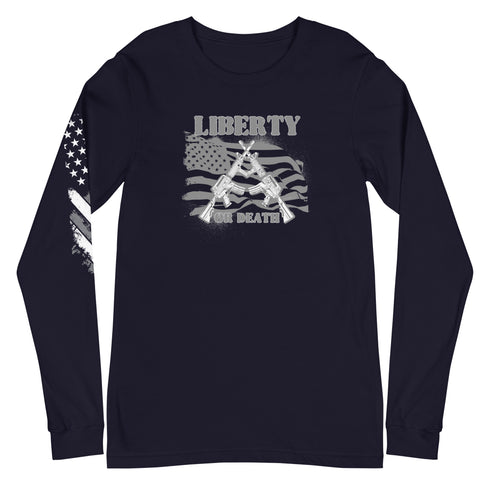 Liberty or Death Unisex Long Sleeve Tee - Mainstream Freedom