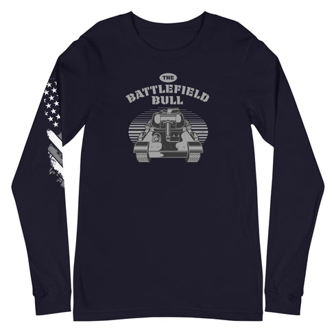The Battlefield Bull Unisex Long Sleeve Tee - Mainstream Freedom
