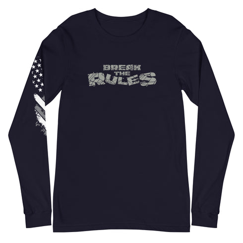 Break The Rules Unisex Long Sleeve Tee - Mainstream Freedom
