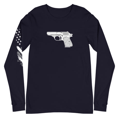 Hand Gun Unisex Long Sleeve Tee - Mainstream Freedom