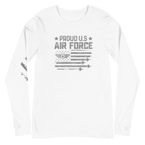 Proud US Air Force Unisex Long Sleeve Tee - Mainstream Freedom