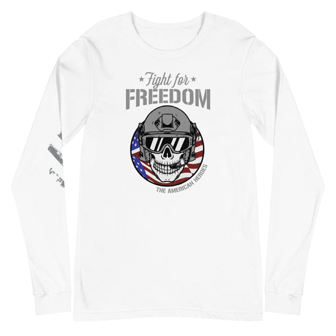 Fight For Freedom - The American Heroes Unisex Long Sleeve Tee - Mainstream Freedom