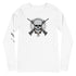 Skull with Guns and Bullets Unisex Long Sleeve Tee - Mainstream Freedom
