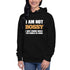 I Am Not Bossy Unisex Hoodie - Mainstream Freedom