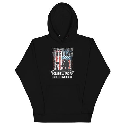 Stand For The Flag Kneel For The Fallen Unisex Hoodie - Mainstream Freedom