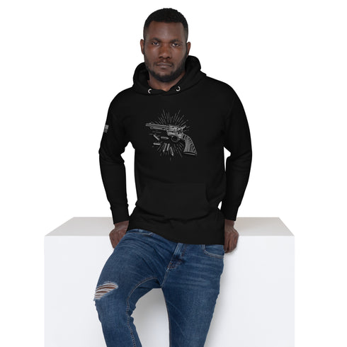 Vintage Revolver Unisex Hoodie - Mainstream Freedom