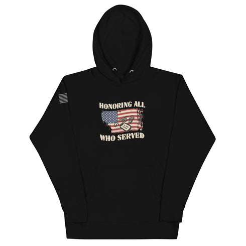 Honoring All Who Served Unisex Hoodie - Mainstream Freedom
