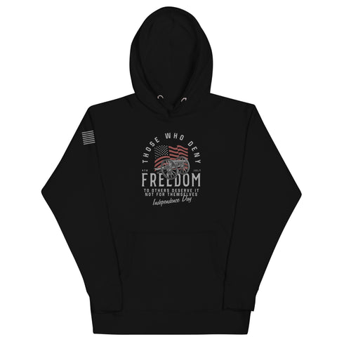Those Who Deny Freedom To Others, Deserve It Not For Themselves Unisex Hoodie - Mainstream Freedom