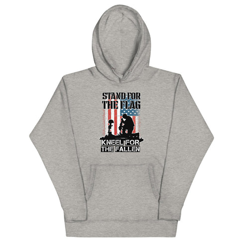 Stand For The Flag Kneel For The Fallen Unisex Hoodie - Mainstream Freedom