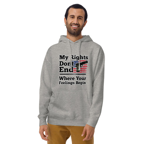 My Rights Don't End Where Your Feelings Begin Unisex Hoodie - Mainstream Freedom