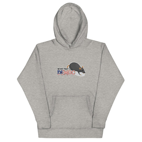Never Trust A Democrat Unisex Hoodie - Mainstream Freedom