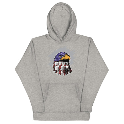 Happy 4th Of July Eagle Unisex Hoodie - Mainstream Freedom