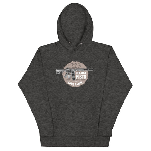 .223 Because Fists Aren't Effective At Long Range Pro 2nd Amendment Hoodie - Mainstream Freedom