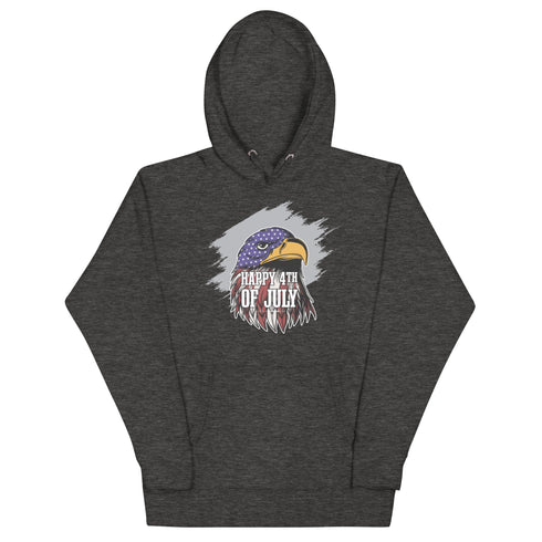 Happy 4th Of July Eagle Unisex Hoodie - Mainstream Freedom