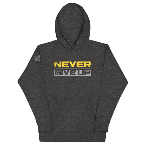 Never Give Up Unisex Hoodie - Mainstream Freedom