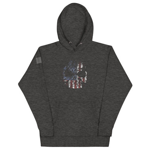 USA Skull Unisex Hoodie - Mainstream Freedom
