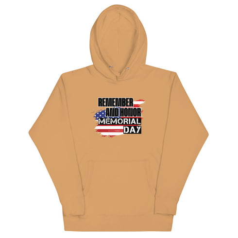 Remember and Honor Memorial Day Unisex Hoodie - Mainstream Freedom