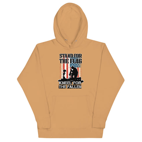 Stand For The Flag Kneel For The Fallen Unisex Hoodie - Mainstream Freedom