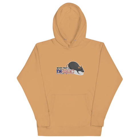 Never Trust A Democrat Unisex Hoodie - Mainstream Freedom