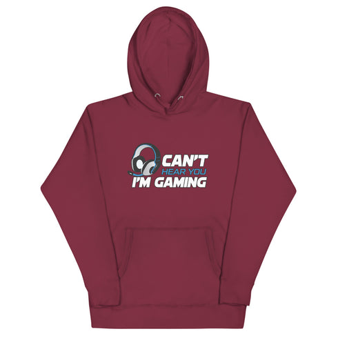 Can' Hear You I'm Gaming Unisex Hoodie - Mainstream Freedom