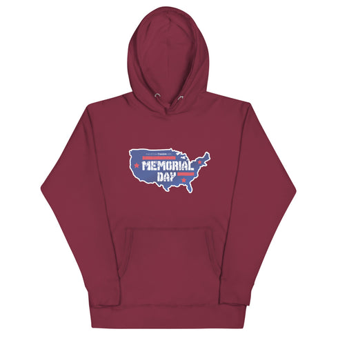 Memorial Day USA Unisex Hoodie - Mainstream Freedom