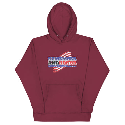 Remember And Honor Memorial Day Unisex Hoodie - Mainstream Freedom