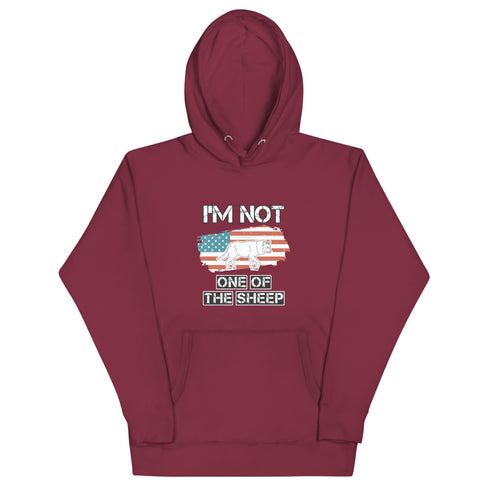 I'm Not One Of The Sheep Unisex Hoodie - Mainstream Freedom