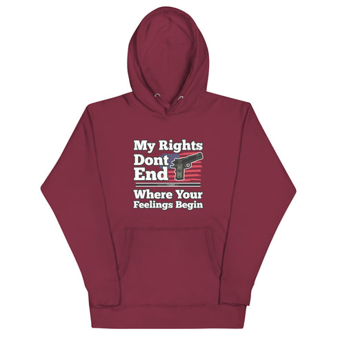 My Rights Don't End Where Your Feelings Begin Unisex Hoodie - Mainstream Freedom