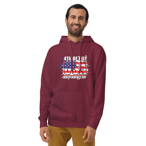 4th Of July USA Independence Day Unisex Hoodie - Mainstream Freedom