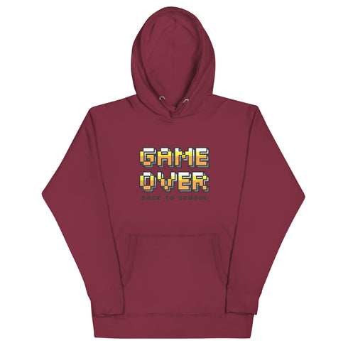 Game Over Back To School Unisex Hoodie - Mainstream Freedom