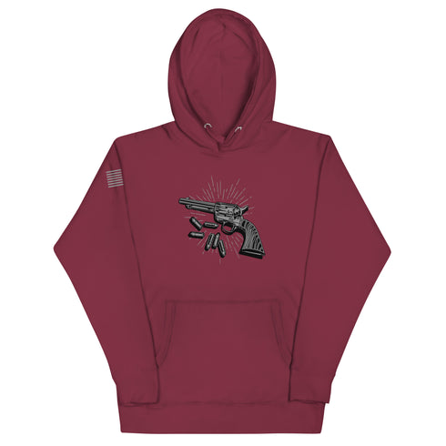 Vintage Revolver Unisex Hoodie - Mainstream Freedom