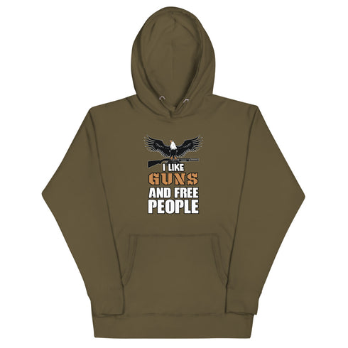 I Like Guns and Free People Unisex Hoodie - Mainstream Freedom