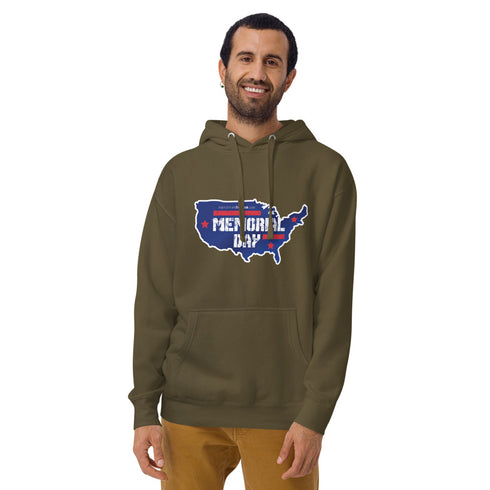 Memorial Day USA Unisex Hoodie - Mainstream Freedom