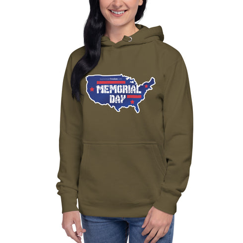 Memorial Day USA Unisex Hoodie - Mainstream Freedom