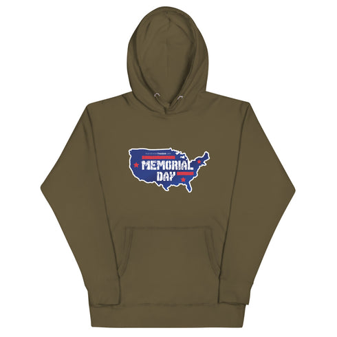 Memorial Day USA Unisex Hoodie - Mainstream Freedom
