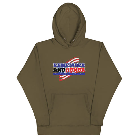 Remember And Honor Memorial Day Unisex Hoodie - Mainstream Freedom
