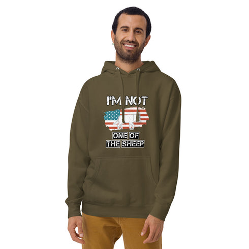 I'm Not One Of The Sheep Unisex Hoodie - Mainstream Freedom