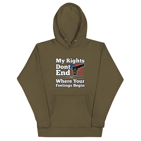 My Rights Don't End Where Your Feelings Begin Unisex Hoodie - Mainstream Freedom